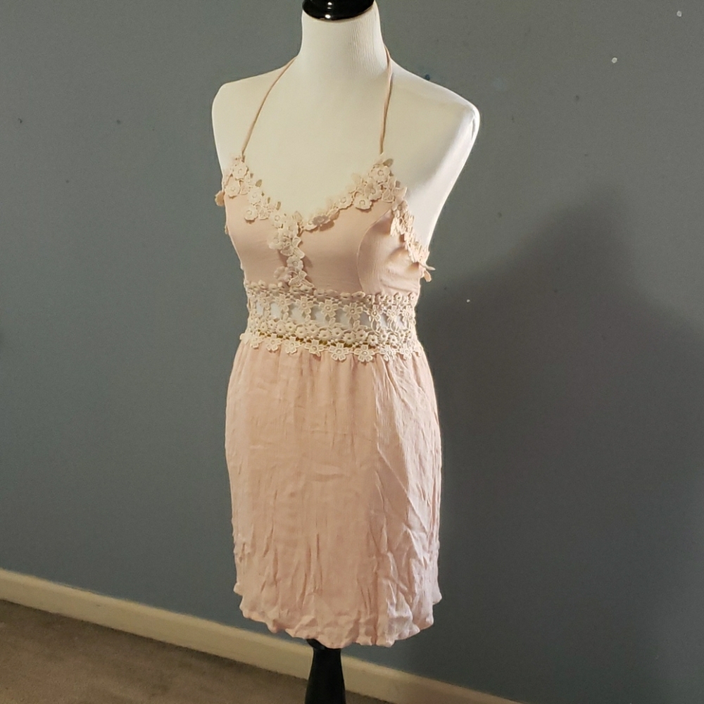 Pink Lace Dress